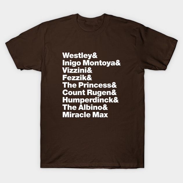 Princess Bride Helvetica T-Shirt by Artboy